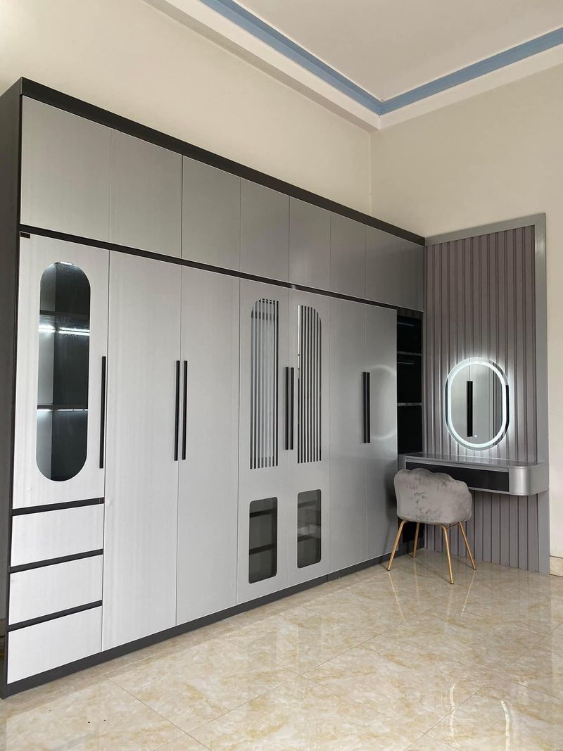 Thi Công Tủ Áo MDF Lõi Xanh Chống Ẩm 2 Gia công MDF lõi xanh