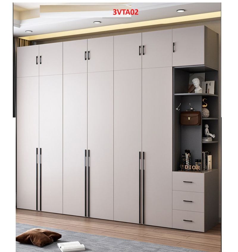 Tủ Quần Áo MDF Chống Ẩm Hiện Đại 2 Tủ Quần Áo MDF Hiện Đại