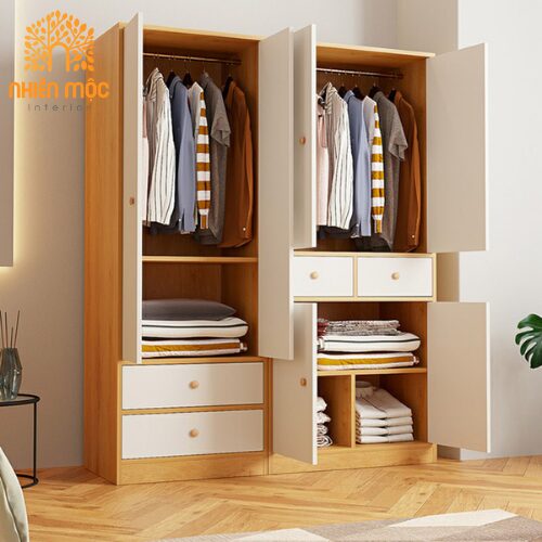 Tủ Áo MDF Chống Ẩm Nhiều Ngăn 3 Hình 3