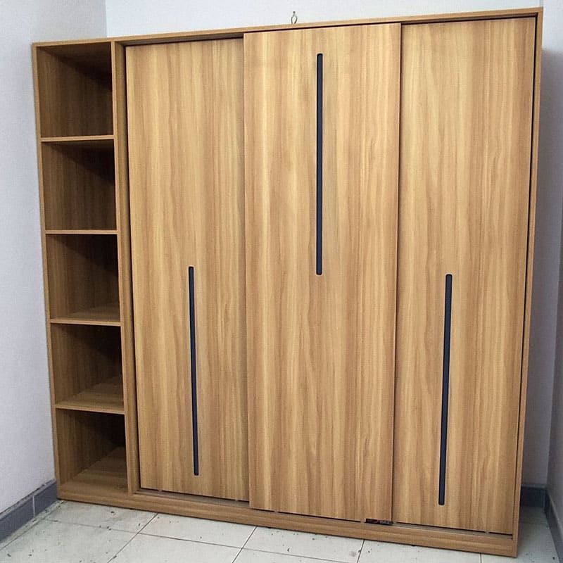 Tủ áo gỗ công nghiệp MDF chống ẩm, 3 cánh lùa