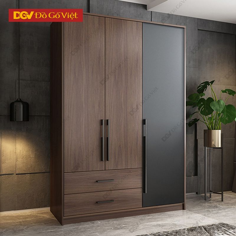 Tủ quần áo MDF chống ẩm hiện đại màu mới đẹp bên rẻ