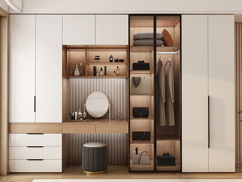 Tủ quần áo MDF kết hợp ngăn kéo