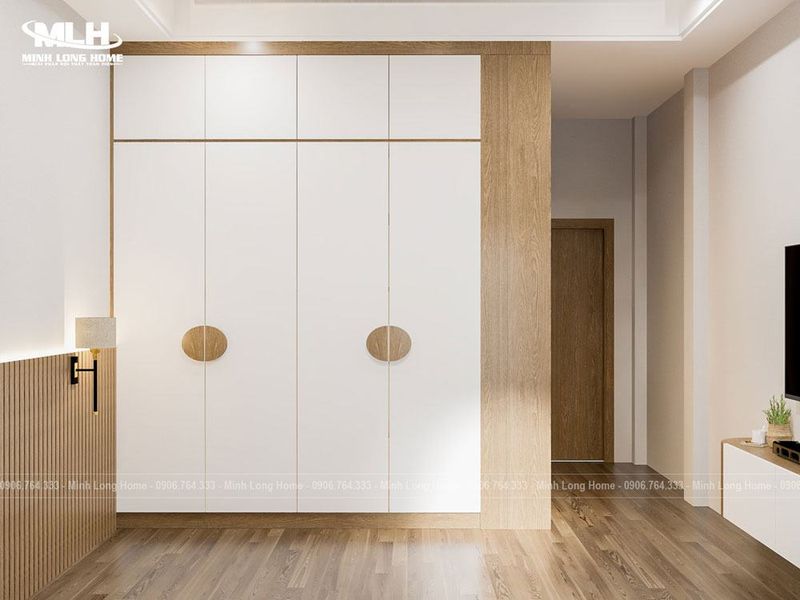 Tủ Quần Áo MDF Chống Ẩm Hiện Đại 3 Tủ Quần Áo MDF Gỗ Công Nghiệp