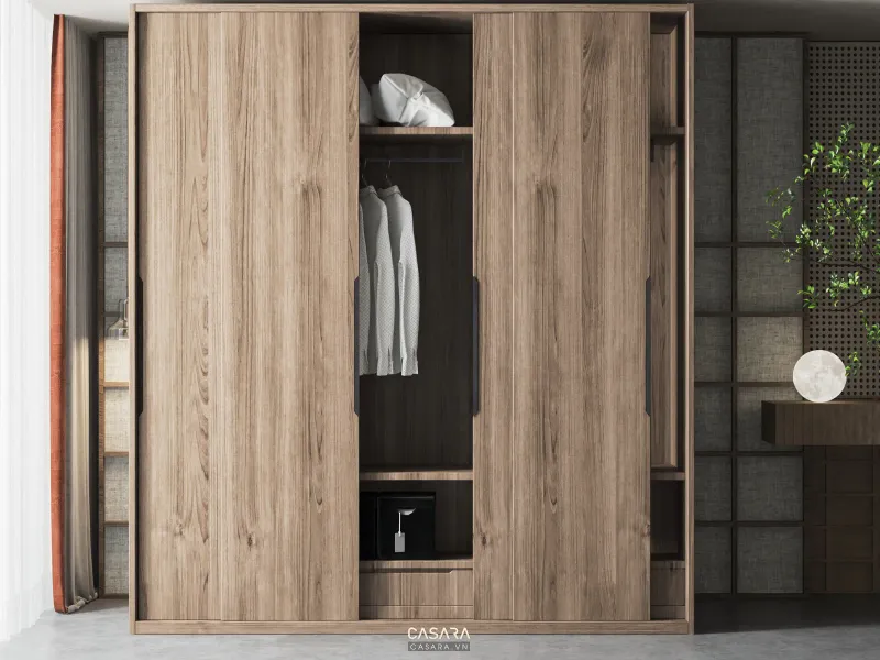 Tủ Áo Gỗ MDF Chống Ẩm Cho Chung Cư 2 Tủ quần áo gỗ công nghiệp