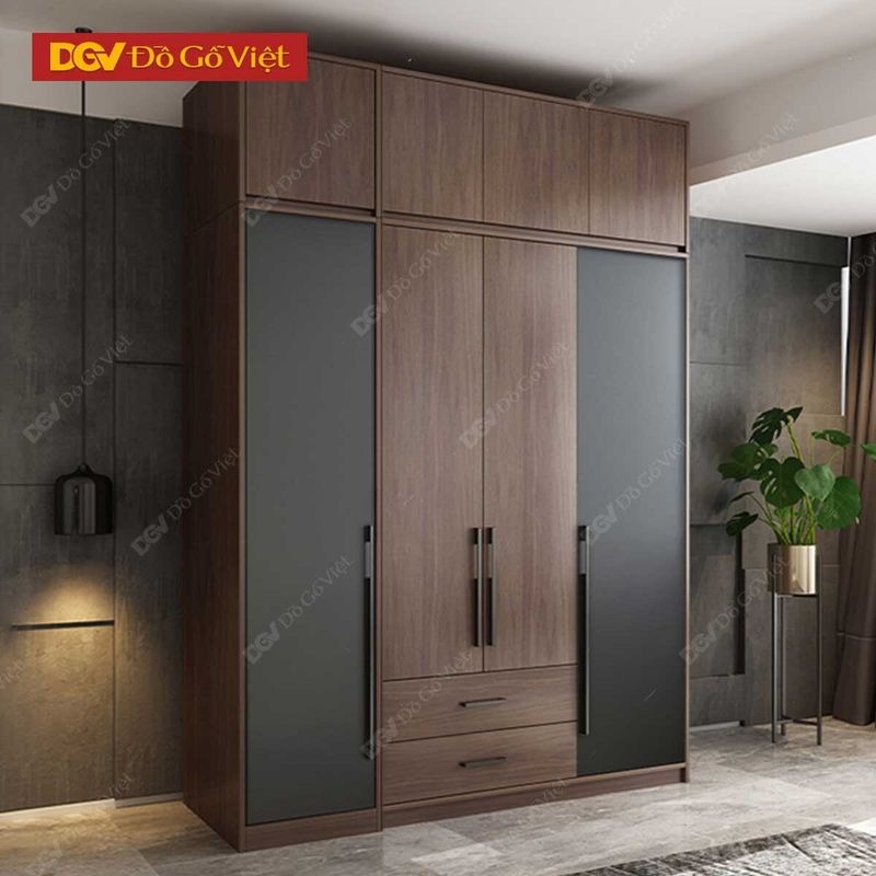 Tủ Áo MDF Lõi Xanh Chống Ẩm Hiện Đại 2 Hình ảnh tủ áo Gỗ MDF lõi xanh