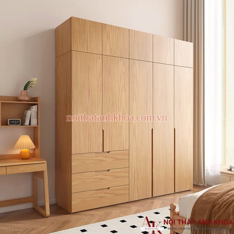Thiết kế tủ quần áo MDF thông minh, hiện đại