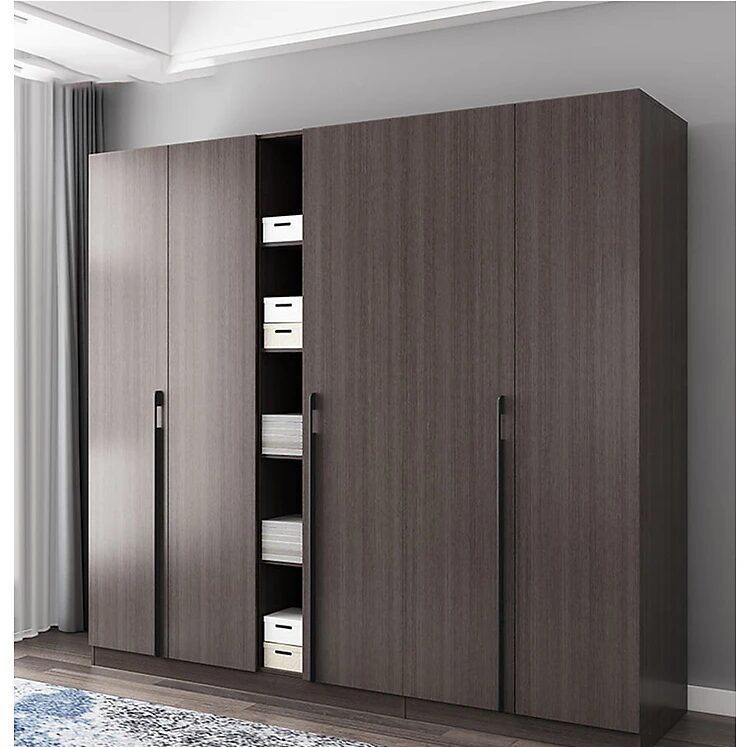 Tủ Áo MDF Chống Ẩm Màu Xám 2 Tủ quần áo MDF chống ẩm cánh lùa