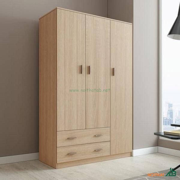 tu quan ao mdf 3 canh van go TQA001 4