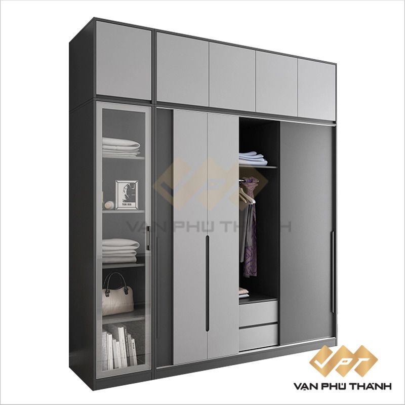 Hình ảnh mẫu tủ áo MDF phủ melamine