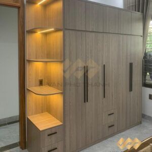 Báo Giá Tủ Áo MDF Lõi Xanh Chống Ẩm 4 Tủ quần áo MDF phủ melamine